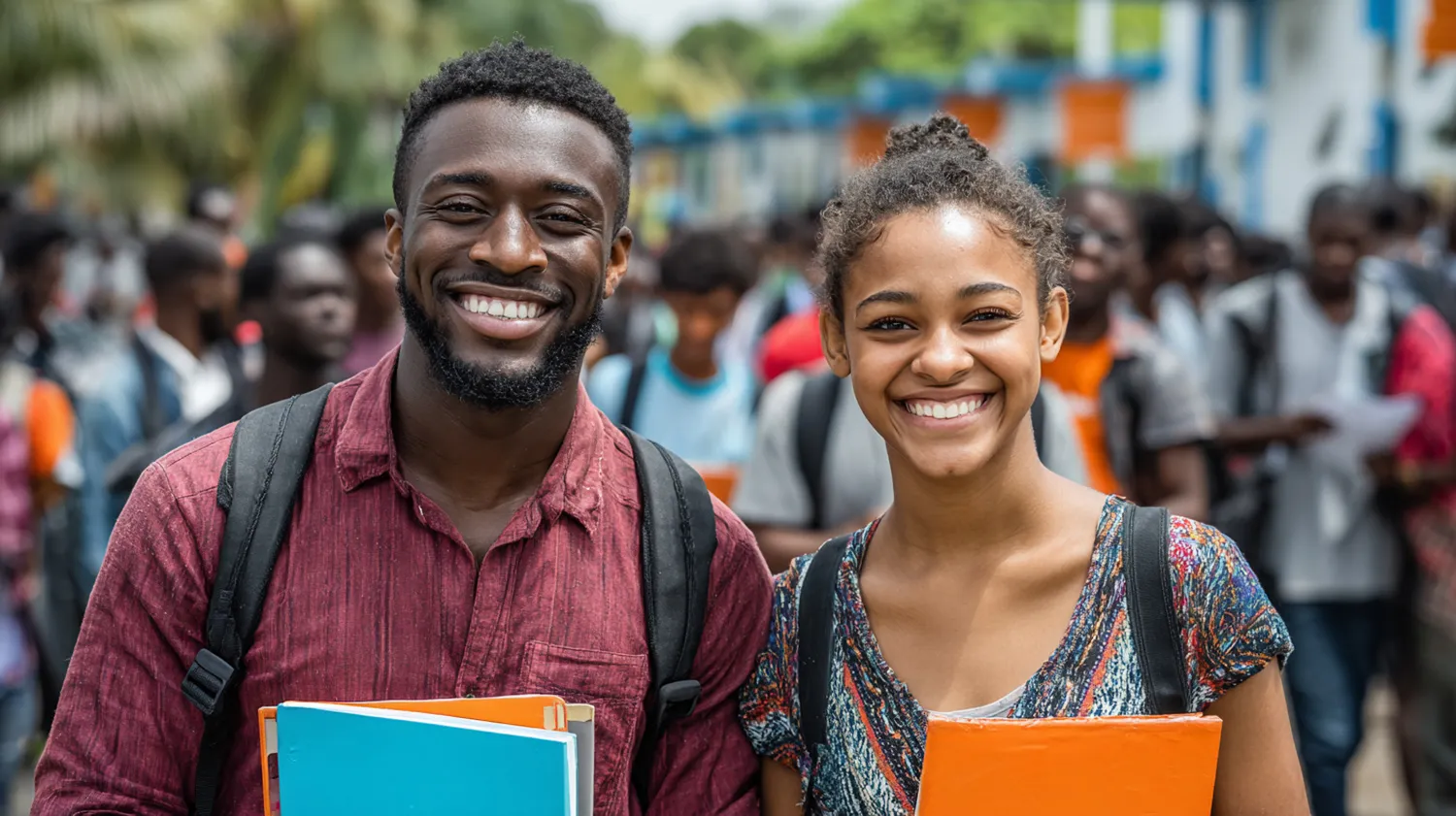 College students exploring academic pathways