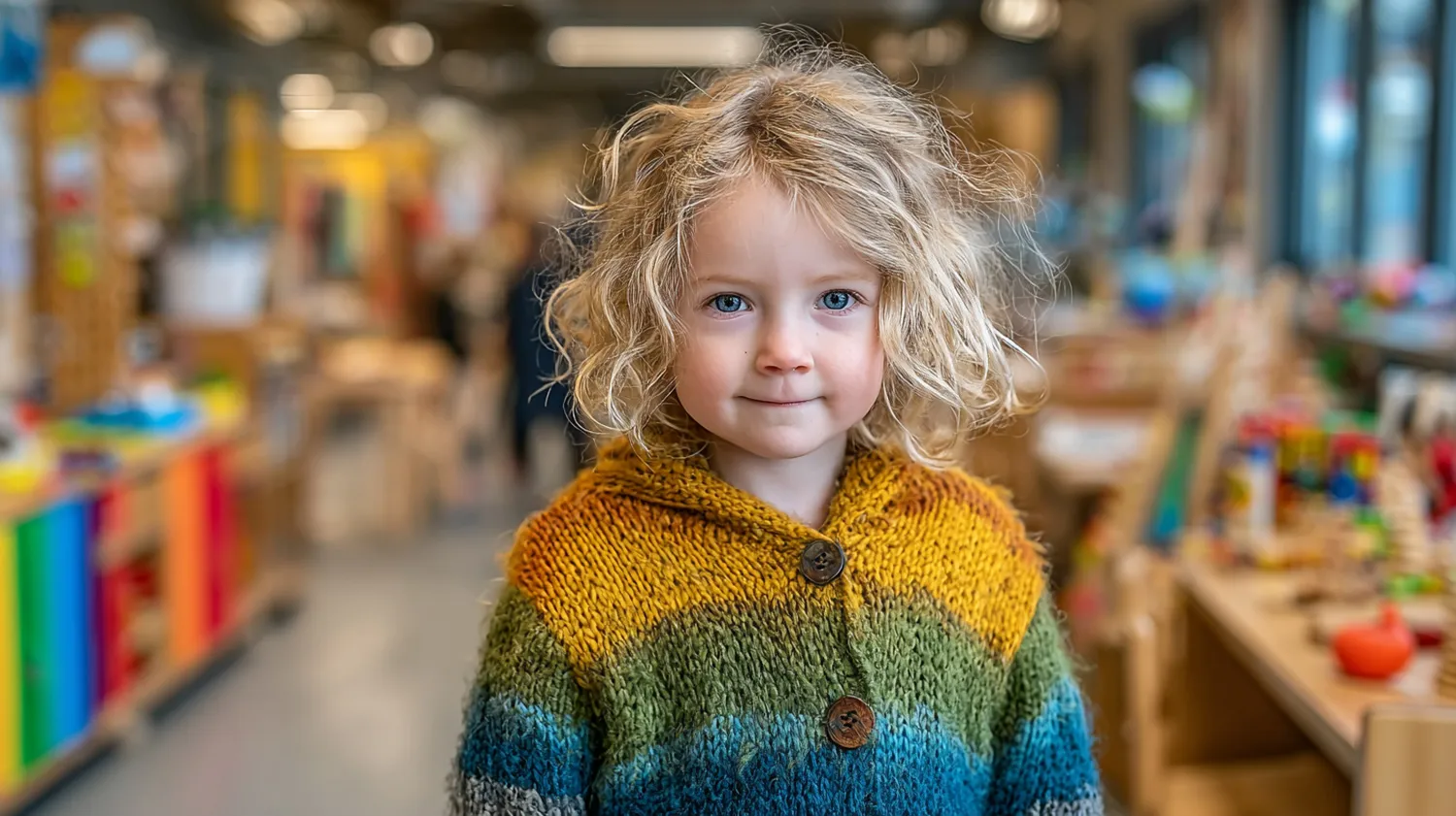 Happy young student smiling in a classroom